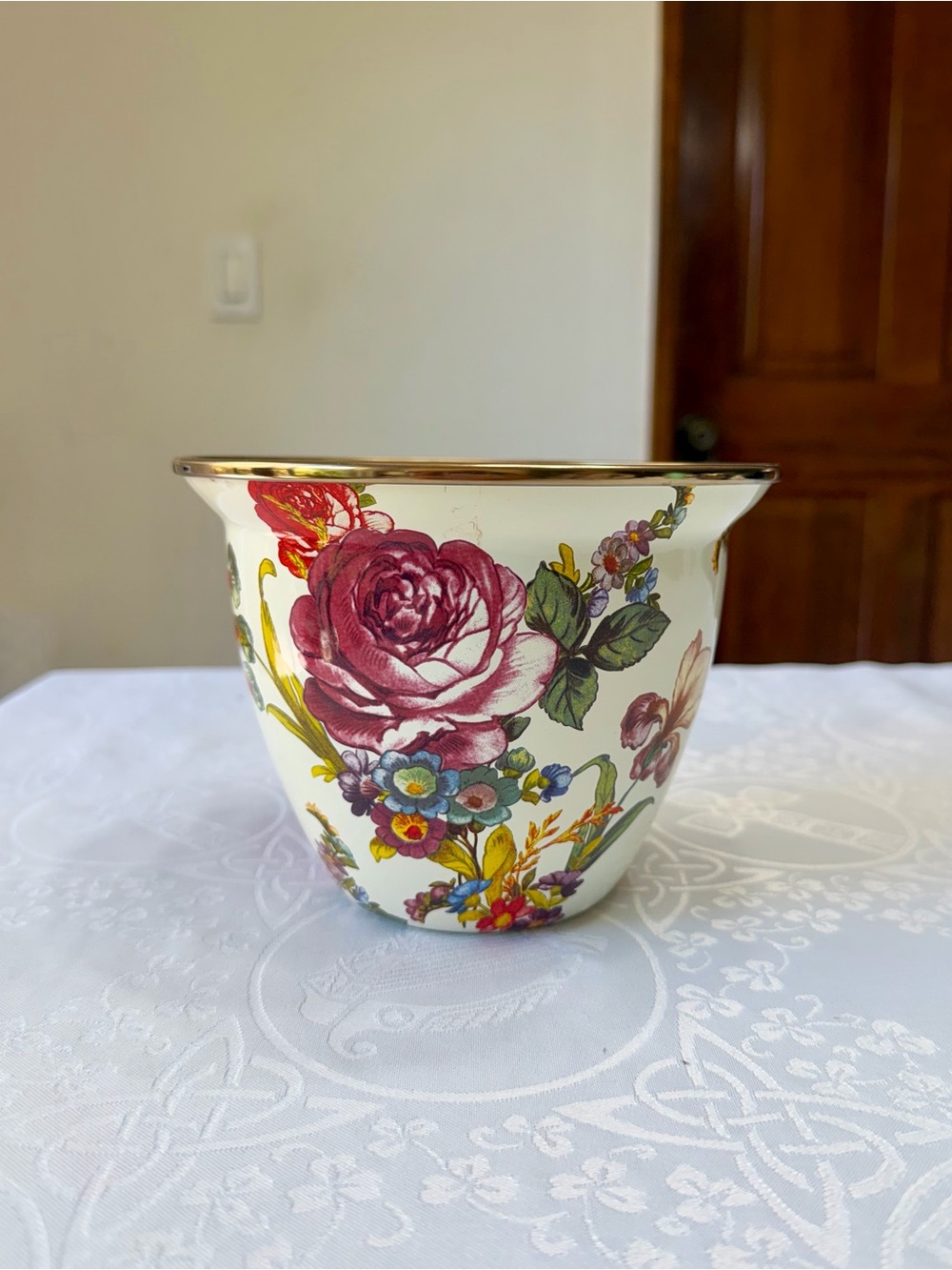 Mackenzie-Childs Small Flower Market Garden Pot